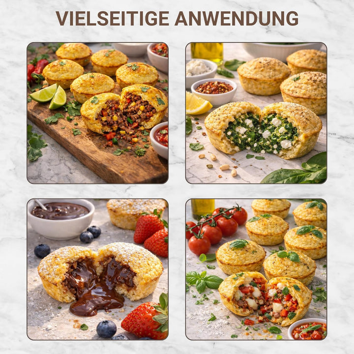 Syntrox Corn Pie Maker mit Wechselplatten, Edelstahl, schnelles Aufheizen, Antihaftbeschichtet, vers