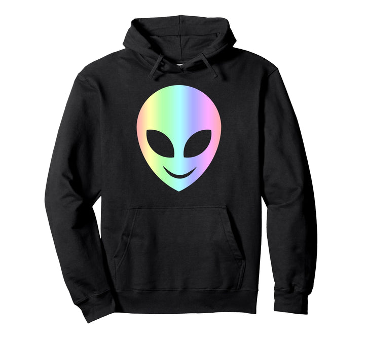Lächelnd Ausserirdischer Kopf Alien Head Kostüm Damen Herren Pullover Hoodie
