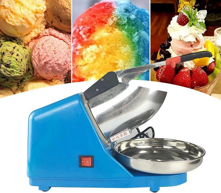 Elektrische Ice Crusher, 220V Ice Shaver Machine Elektrischer Edelstahl Eis Crusher 2200RPM Eiszerkl