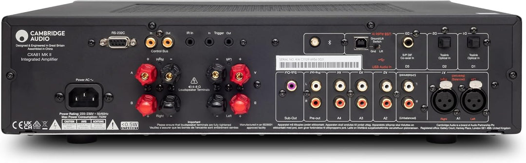 Cambridge Audio CXA81-80 MKII Watt separater integrierter Stereo-Verstärker HiFi-System mit Bluetoot