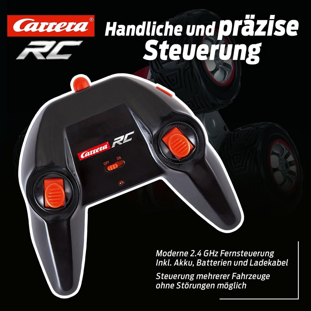 Carrera RC 2,4GHz Turnator - 360° Flip Action I Ferngesteuertes Auto für drinnen & draussen I Elektr