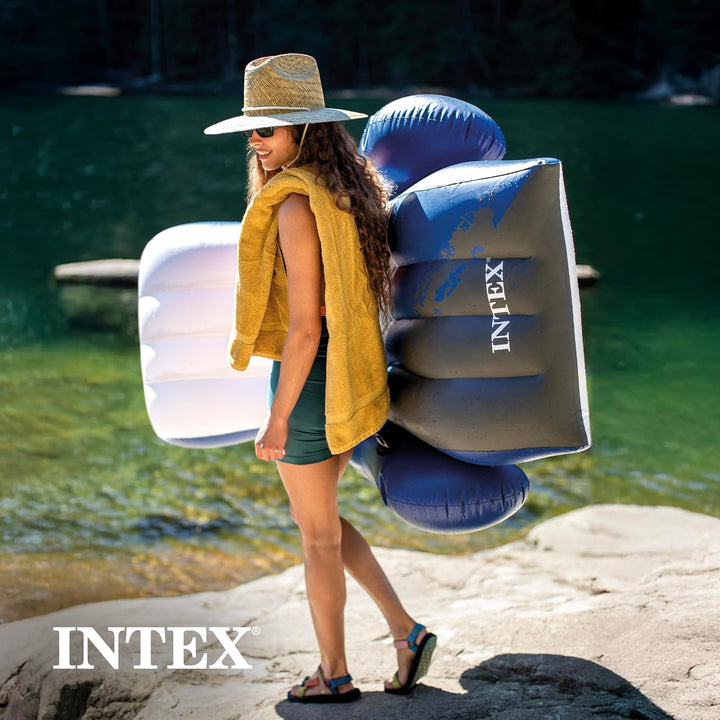 Intex Floating Recliner Lounge - Aufblasbarer Badelounge, mehrfarbig, 180 x 135
