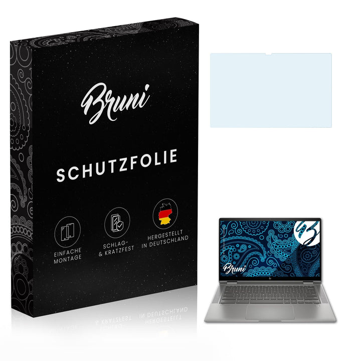Bruni Schutzfolie kompatibel mit HP Chromebook x360 14c-ca0430ng Folie, glasklare Displayschutzfolie