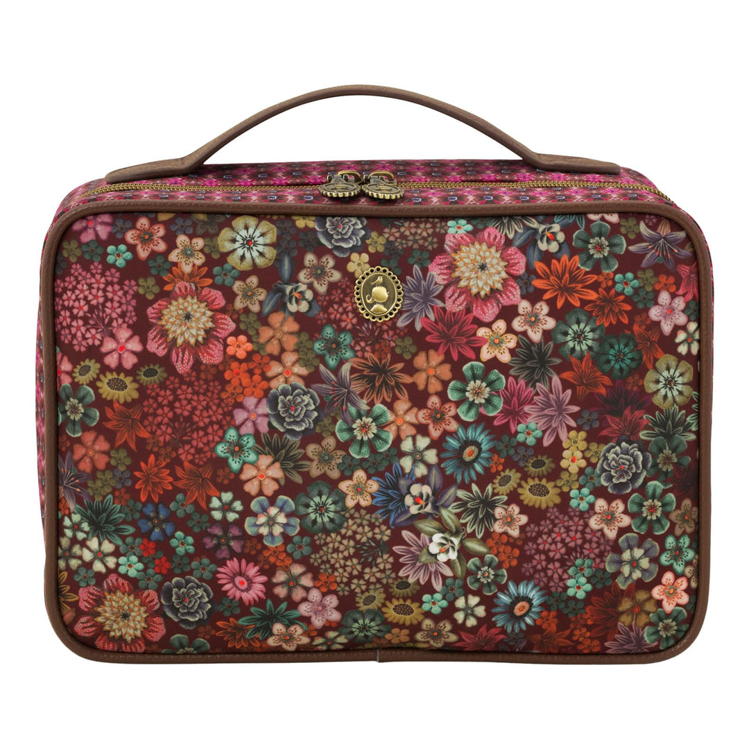 Pip Studio Beauty Case Square Large Tutti i Fiori 27x19x10cm, -Pink