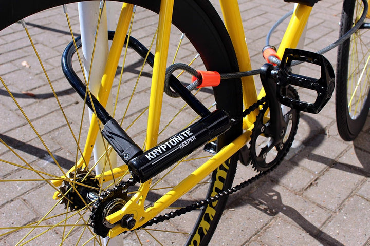 Kryptonite 808 Kabelschloss Evolution series 4 Integrated Chain 1090, Schwarz, 90cm &amp; Schlaufenkabel