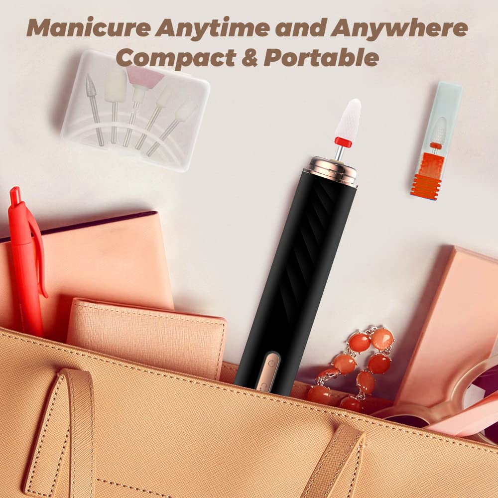 Nagelfräser Maniküre Set Elektrische Nagelfeile, Fräser für gelnägel Pediküre set Fusspflege Elektri