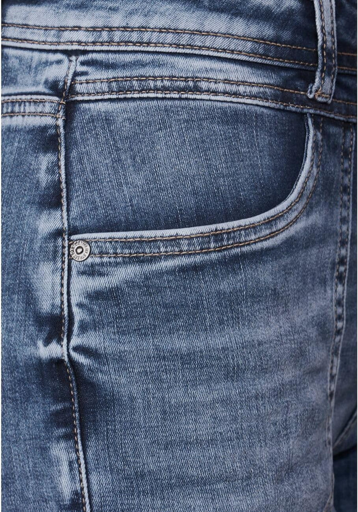 Street One Damen Jeanshose Straight 31W / 30L Authentic Indigo Wash, 31W / 30L Authentic Indigo Wash