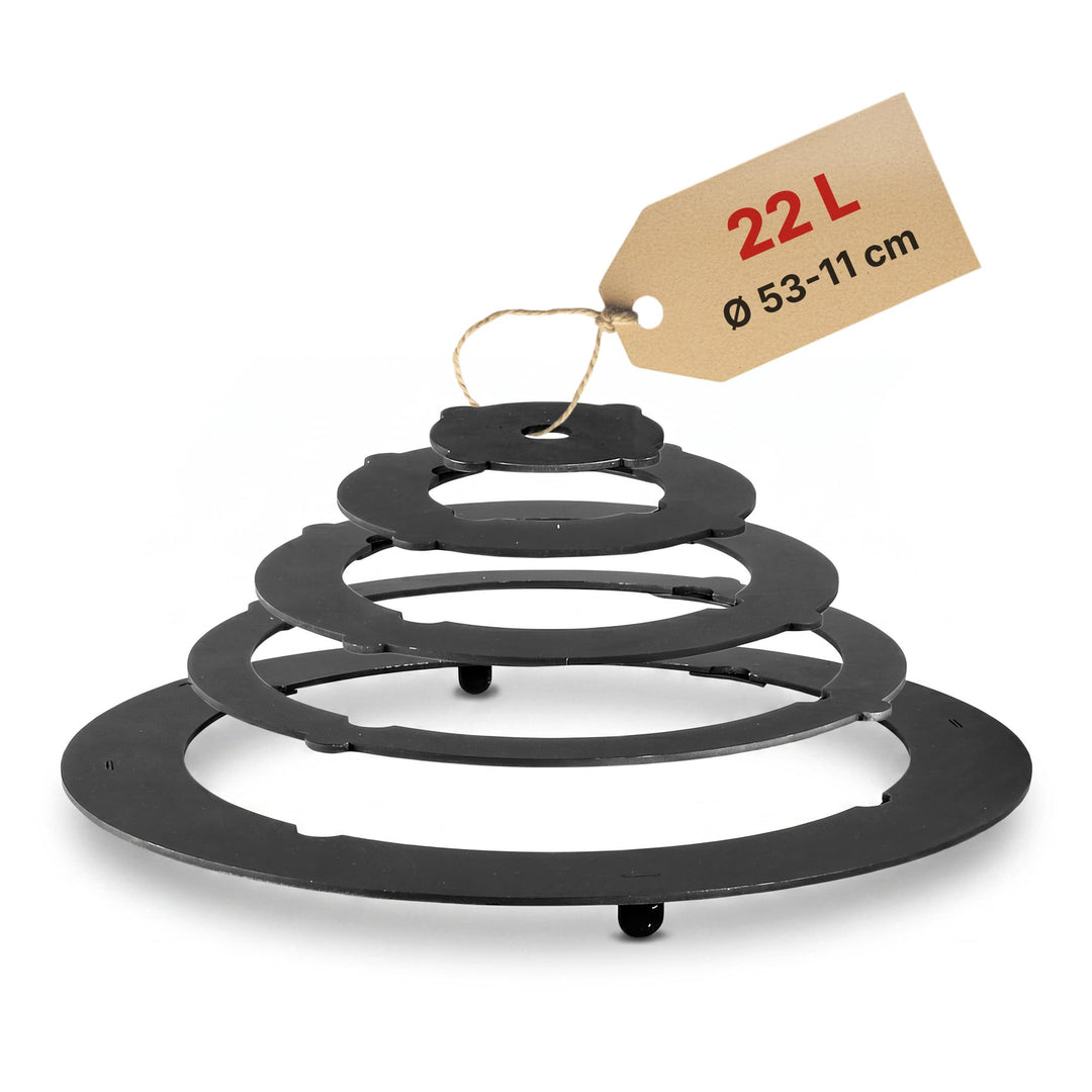 4BIG.fun Adapter - Ringe für Eintopfofen 48-52 cm Utschak Herdplatte für Feuerkessel Anpassungsplatt