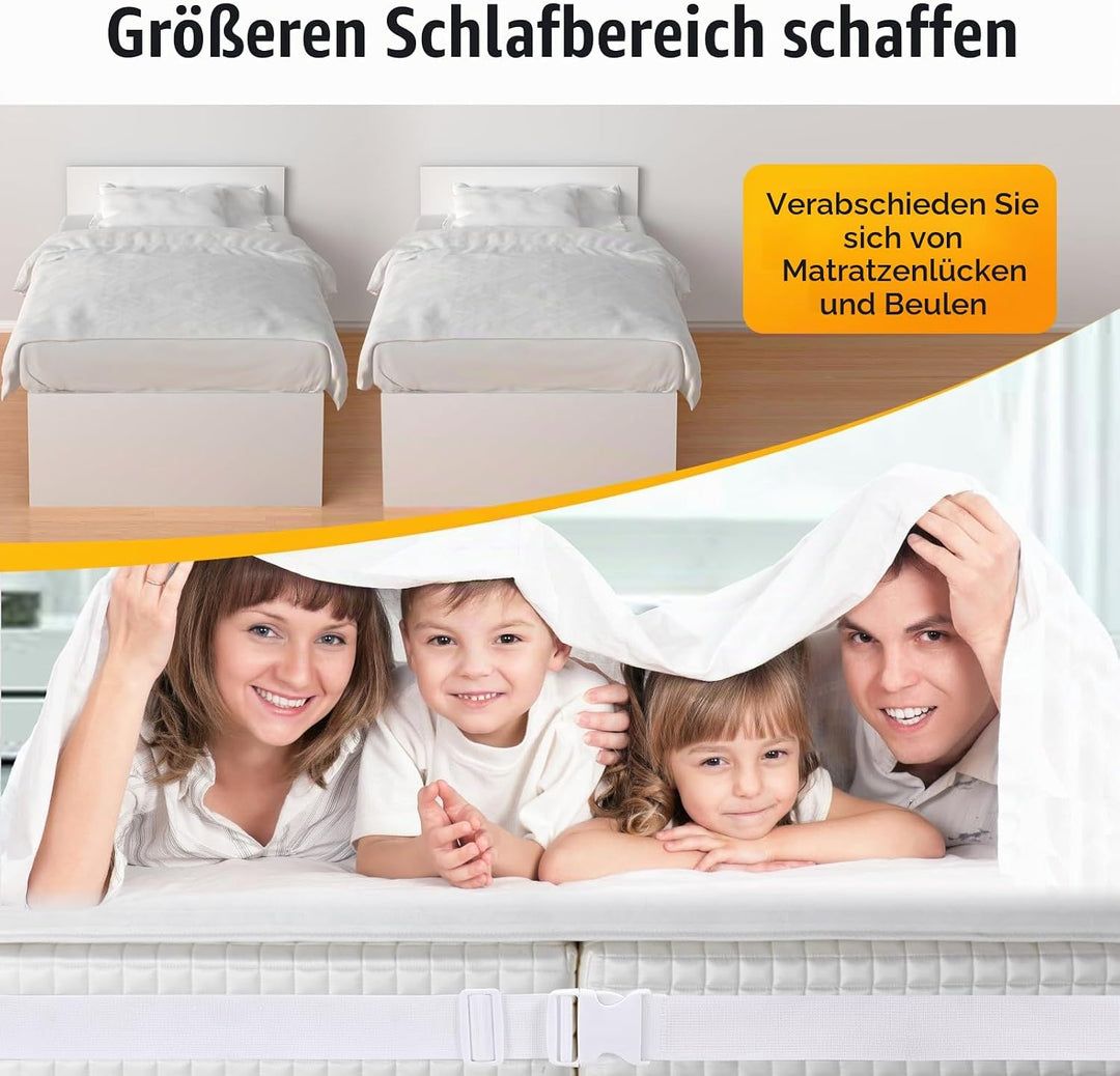 ImnBest Matratzenhalter | Matratzenhalter | Doppelbettbrücke | Bettbrücke | Verbindet Zwei Matratzen