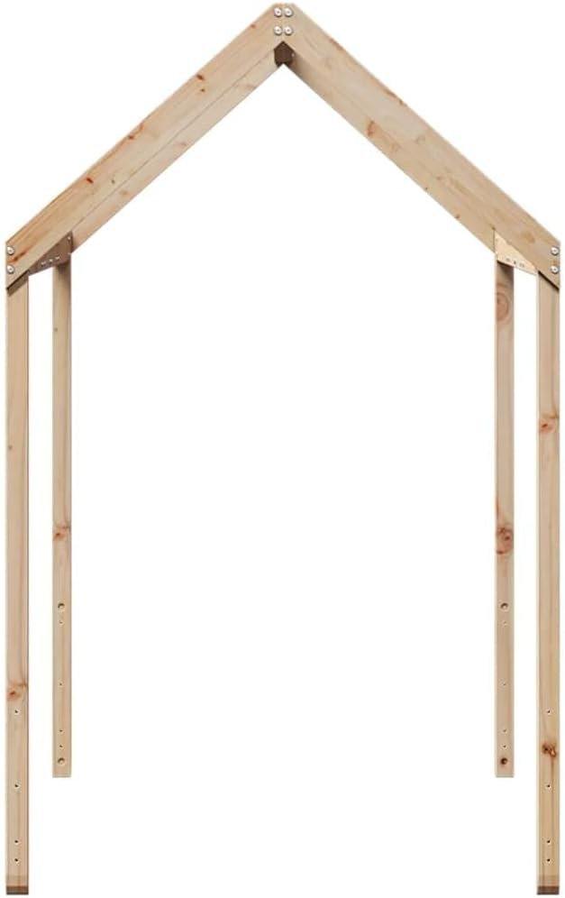 vidaXL Dach für Kinderbett 217x85,5x154 cm Massivholz Kiefer