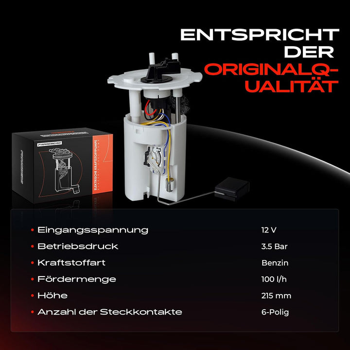 Frankberg Kraftstoffpumpe Fördereinheit Kompatibel mit Lacetti J200 2005-2011 Nubira 2005-2011 Lacet