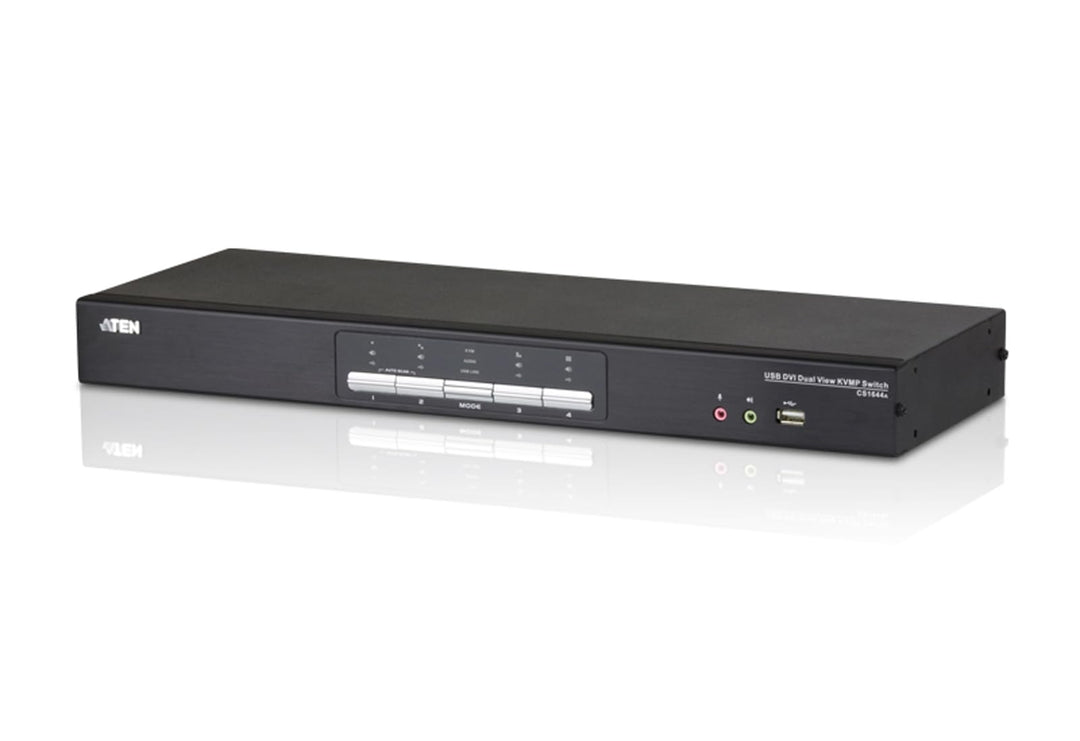 Aten CS1644 KVM Audio Switch (4-polig, Dual-DVI, USB)