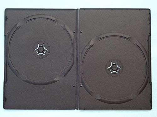 DVD-Hüllen für 2 DVDs, 7 mm, schwarz, 100 Stück