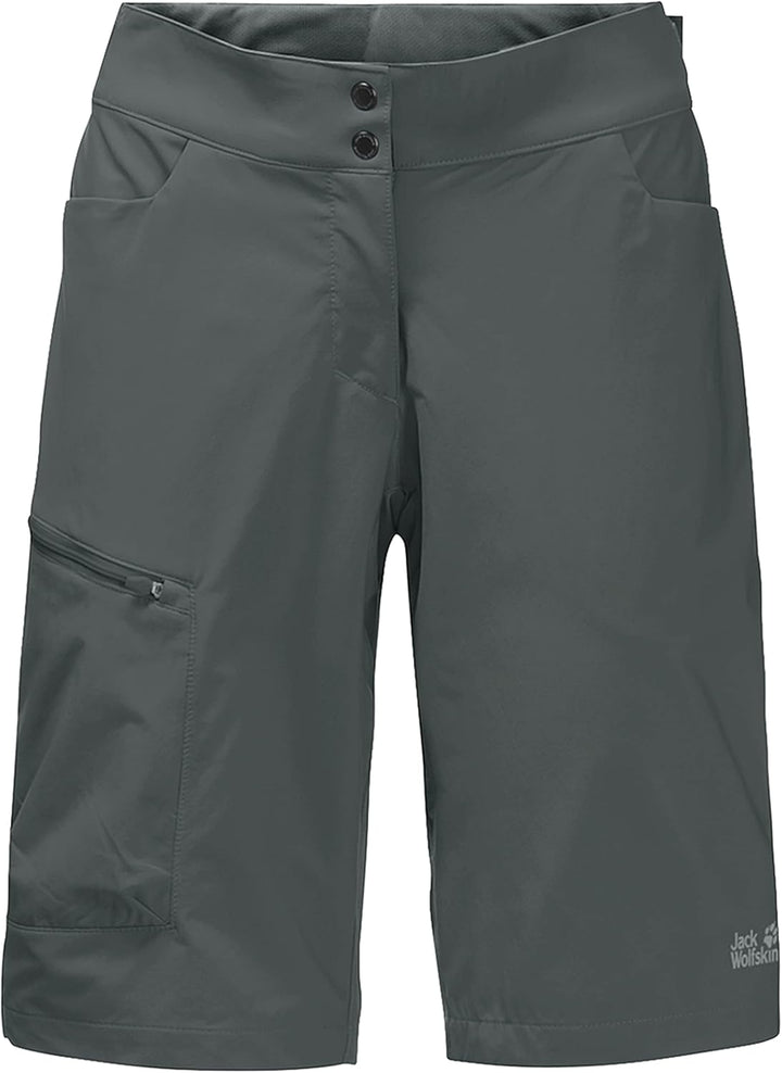 Jack Wolfskin Damen Tourer Shorts 38 Slate Green, 38 Slate Green