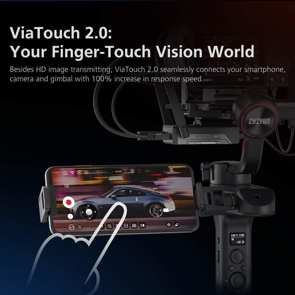Zhiyun WEEBILL S Handflächenstabilisator mit 3 Achsen für spiegellose Kameras, Smartphone, 300 % ver