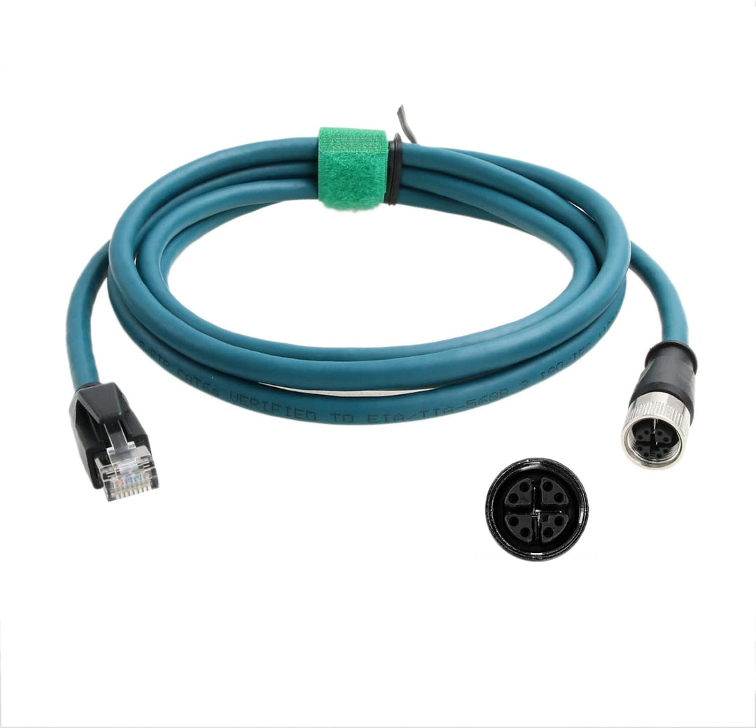 HangTon Ethernet Kabel M12 X-codiert 8 Pin Buchse auf RJ45 Cat7e Patch Cord für Industrielle Automat