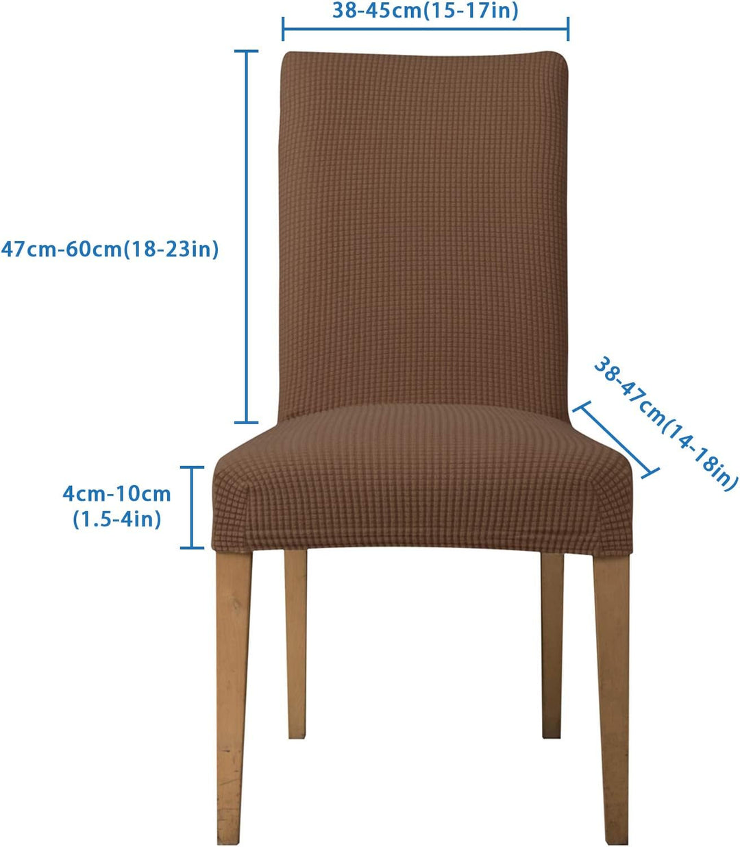 EBETA E Stuhlhussen 6 Stück, Elastische Stuhlbezug, Stretchhusse Stuhlüberzug Jacquard Hussen für Ho