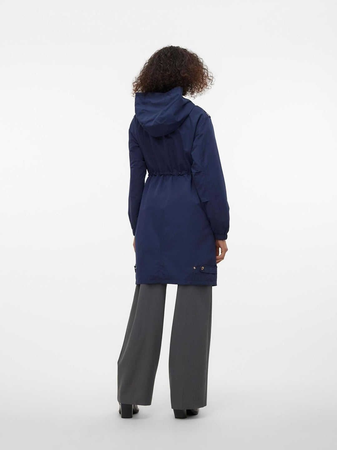 VERO MODA Female Langer Parka VMZOASOFIA Parka, Navy Blazer