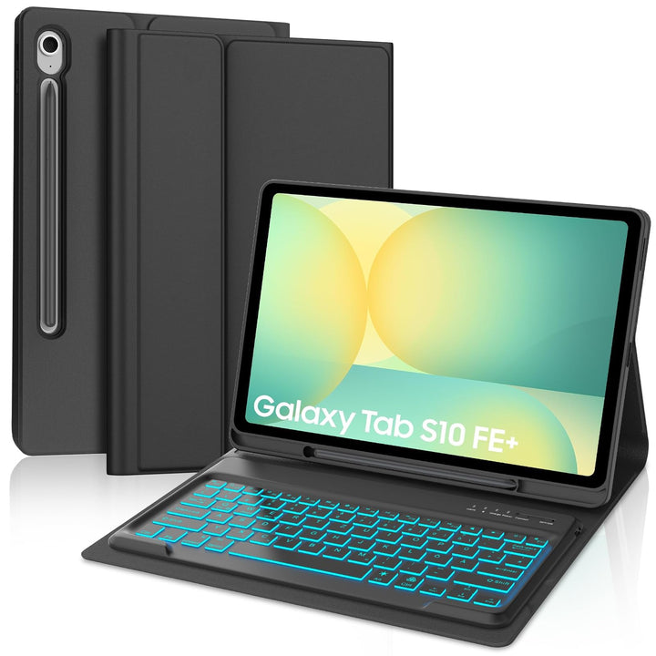 JADEMALL Schutzhülle mit Deutscher Tastatur für Samsung Galaxy Tab S10 FE Plus 13,1 Zoll (2025) - Bl
