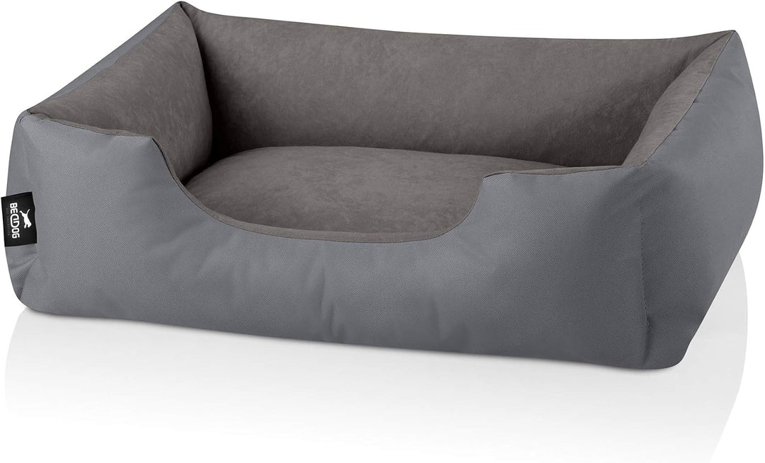 BedDog Hundebett Zara, Hundekissen mit abziehbaren waschbaren Bezug, Hundekorb, Hundesofa, für klein