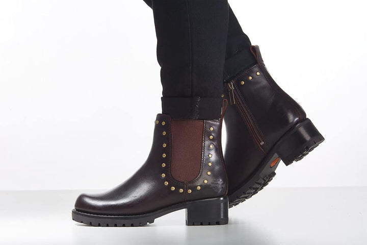 HARLEY-DAVIDSON Damen Ashby Schlupfschuh Stiefel 37 EU Braun, 37 EU Braun