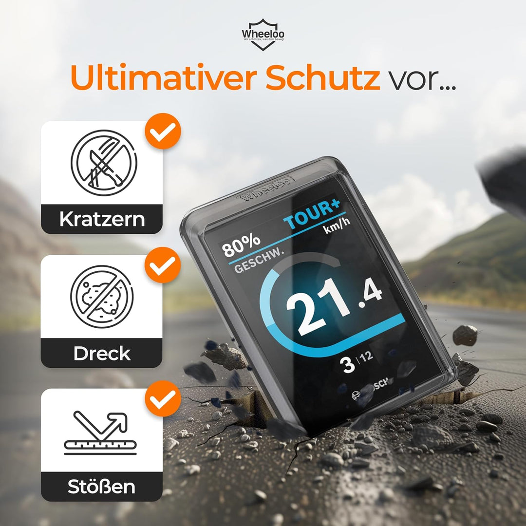 2er Set Ebike Displayschutz für Bosch LED Remote & Kiox 500 I Display Schutzhülle I E Bike Abdeckung