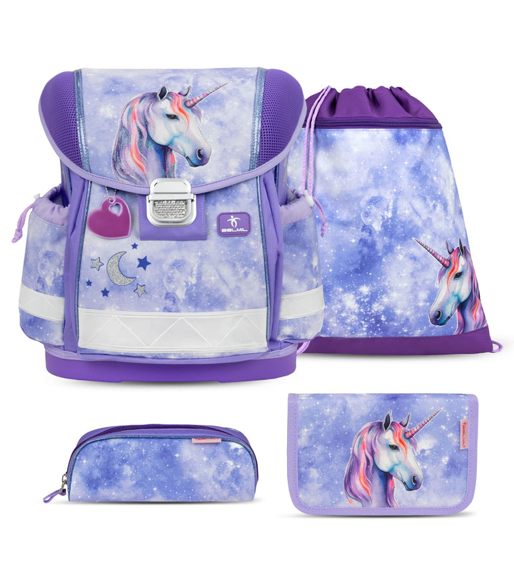 Belmil Classy Schulranzen Set 4 - teilig (403-13/AG/S) M Mistyc Luna, M Mistyc Luna