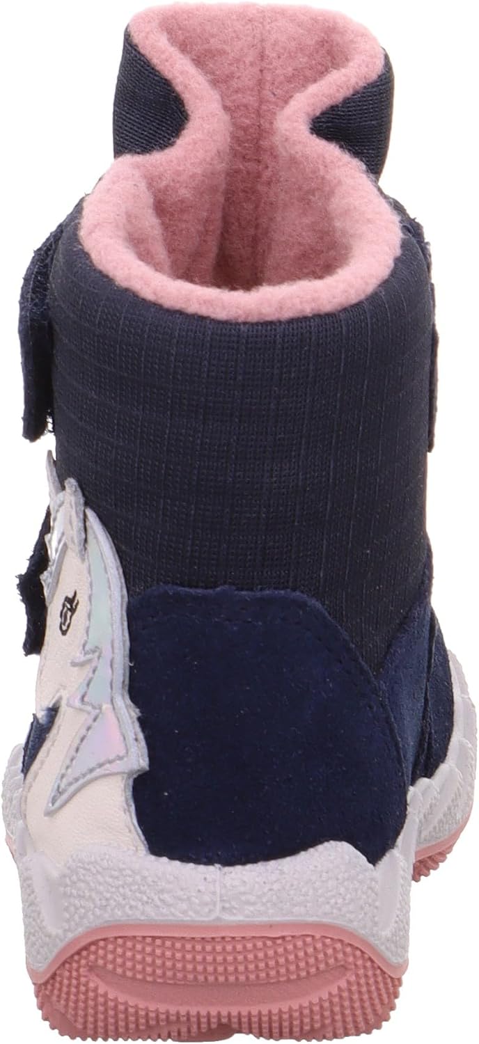 Superfit Mädchen Icebird Warm Gefütterte Gore-tex Schneestiefel 35 EU Weit Blau Rosa 8010, 35 EU Wei