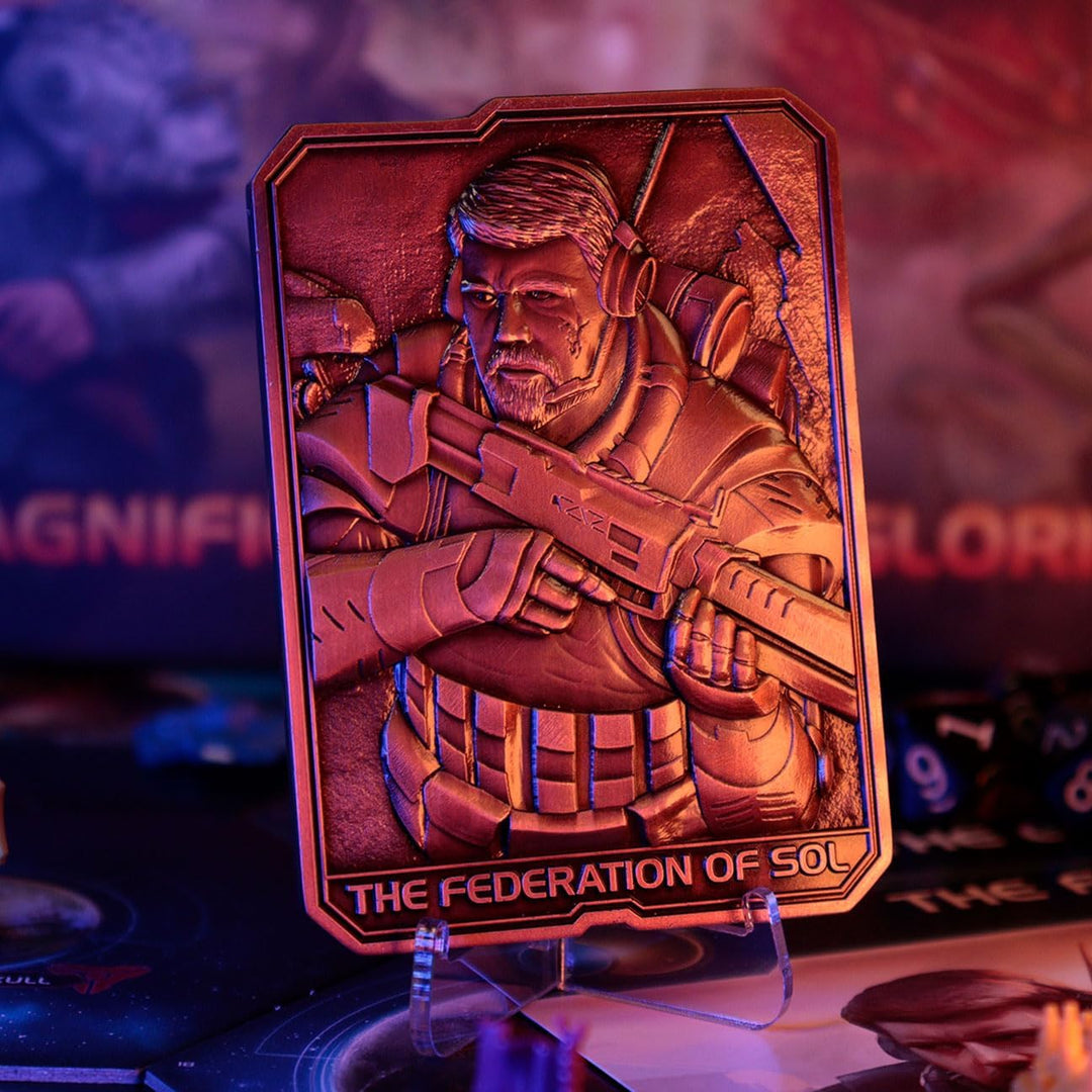 FaNaTtik Twilight Imperium Limited Edition The Federation of Sol Sammlerstück Metallbarren