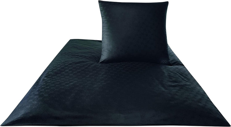 Joop! Bettwäsche Cornflower 4020 schwarz - 09 2X 80x80 cm - 200x220 cm 200x220 cm + 2x 80x80 cm Schw