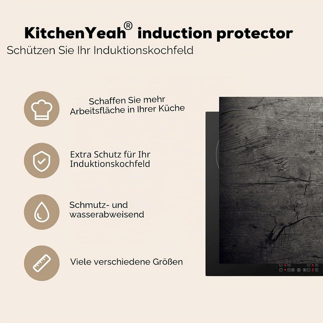 Herdabdeckplatte Einteilig Induktionsmatte Küche Abdeckung Ceranfeld Herd Abdeckplatte Deko Vinyl Ma