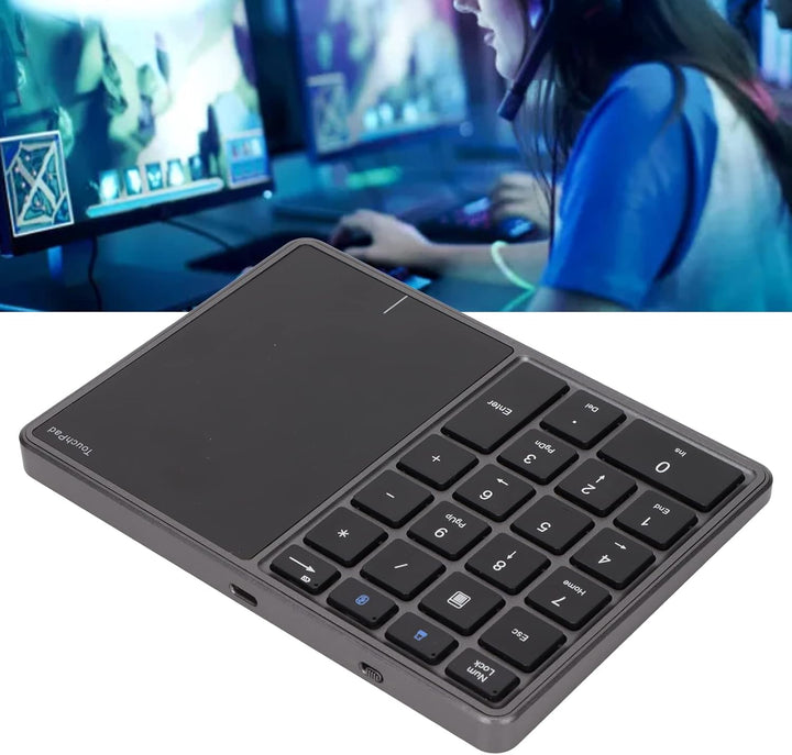 KIMISS Kabelloses Trackpad Havit Bluetooth-Nummernblock, USB-Nummernblock, 26 Tasten, Tragbar, Finan