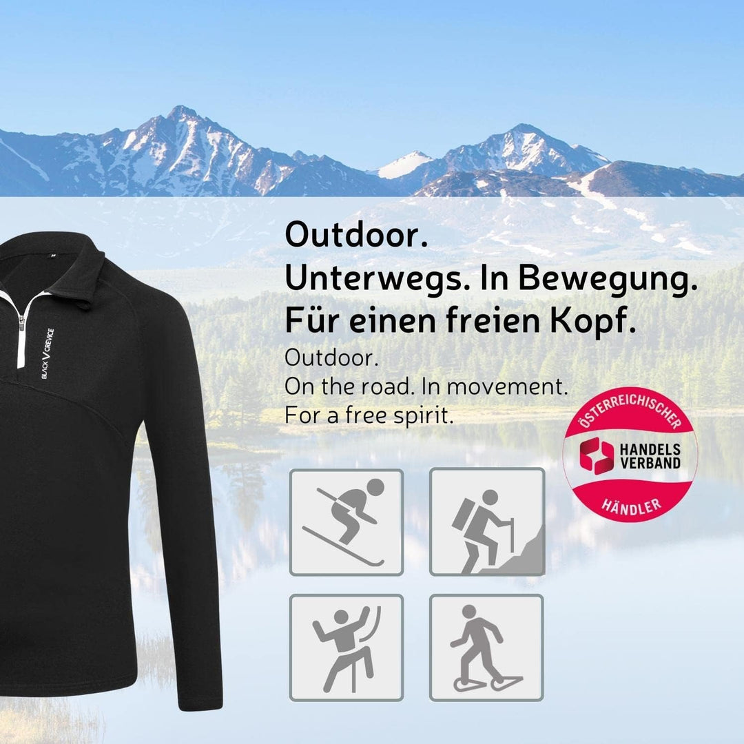 Black Crevice Damen Merino Skirolli I Hochwertiger Merino-Skipullover I Rolli für Damen aus 70% Meri
