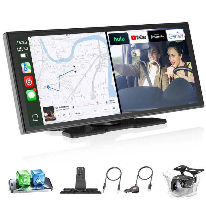 Ottocast Ottoscreen AI, 11,4 Zoll Carplay Display kompatibel mit Netflix/YouTube, Carplay Android Au