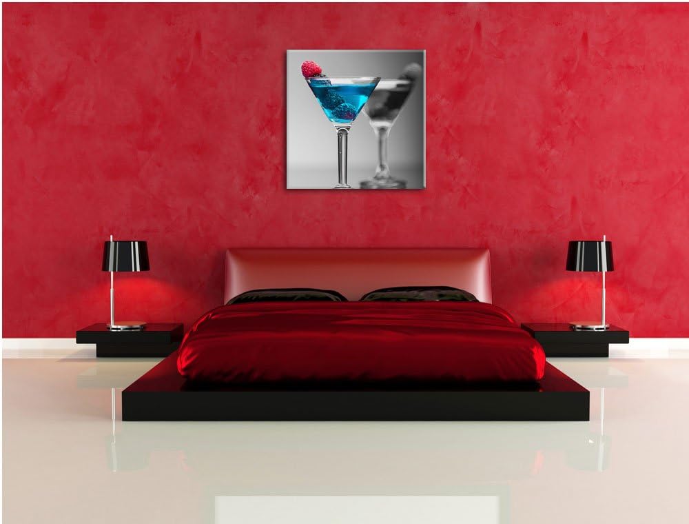 Pixxprint Leckere frische Cocktails als Leinwandbild Quadratisch/Grösse: 70x70 / Wandbild/Kunstdruck