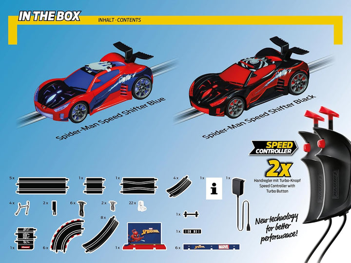Carrera - 20062580 - Carrera GO!!! Spider Racing Rennbahn-Set I Rennbahn mit lizensierten Slotcars |