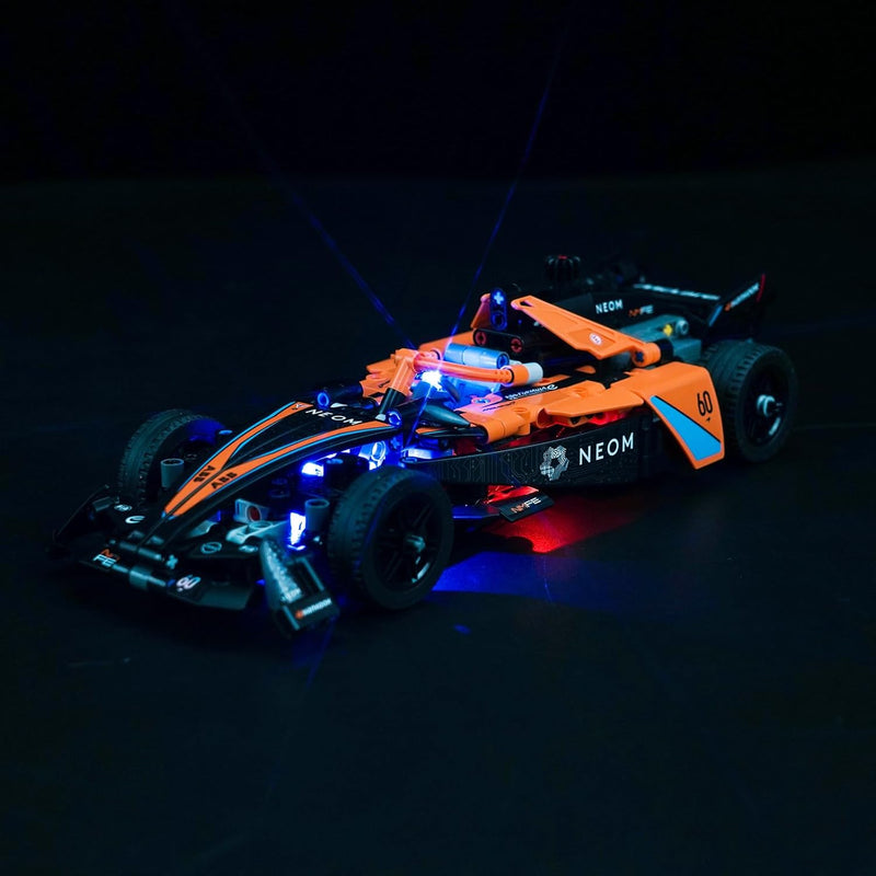 Led Licht Set für Lego Technic NEOM McLaren Formula E Race Car (Kein Lego), Dekorationsbeleuchtungss