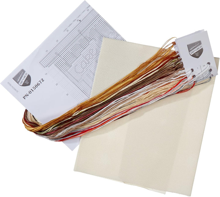 Vervaco Zählmuster Herrliche Törtchen Zählmusterpackung-Stickpackung im gezählten Kreuzstich, Baumwo