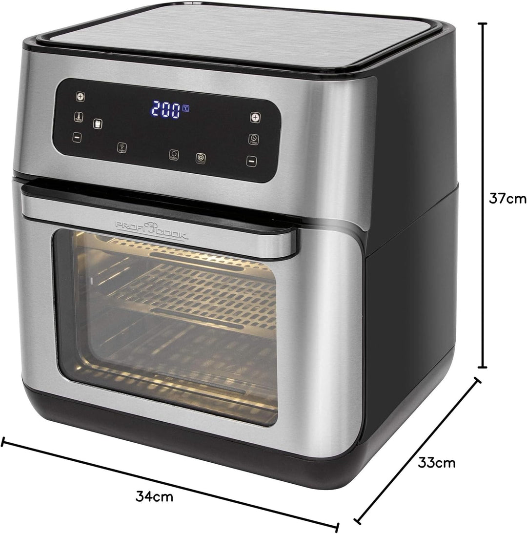 ProfiCook PC-FR 1200 H Heissluft-Fritteuse, 9 Automatikprogramme inkl. variabler Zeit und Temperatur