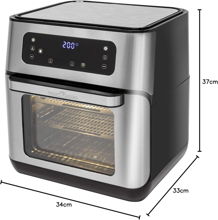ProfiCook PC-FR 1200 H Heissluft-Fritteuse, 9 Automatikprogramme inkl. variabler Zeit und Temperatur