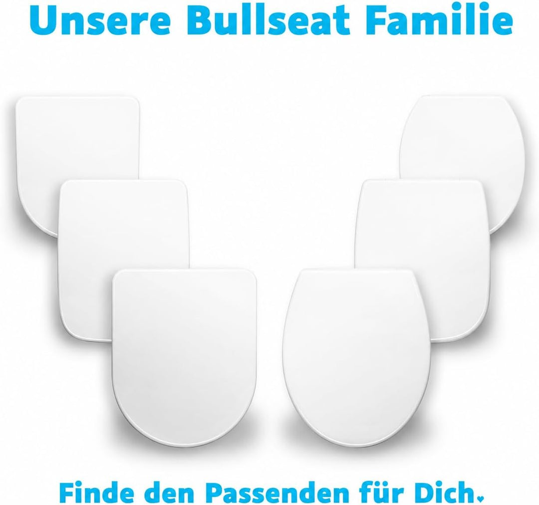 Bullseat WC Sitz passgenau für Duravit Vero | Softclose Absenkautomatik | abnehmbar | Edelstahlbefes