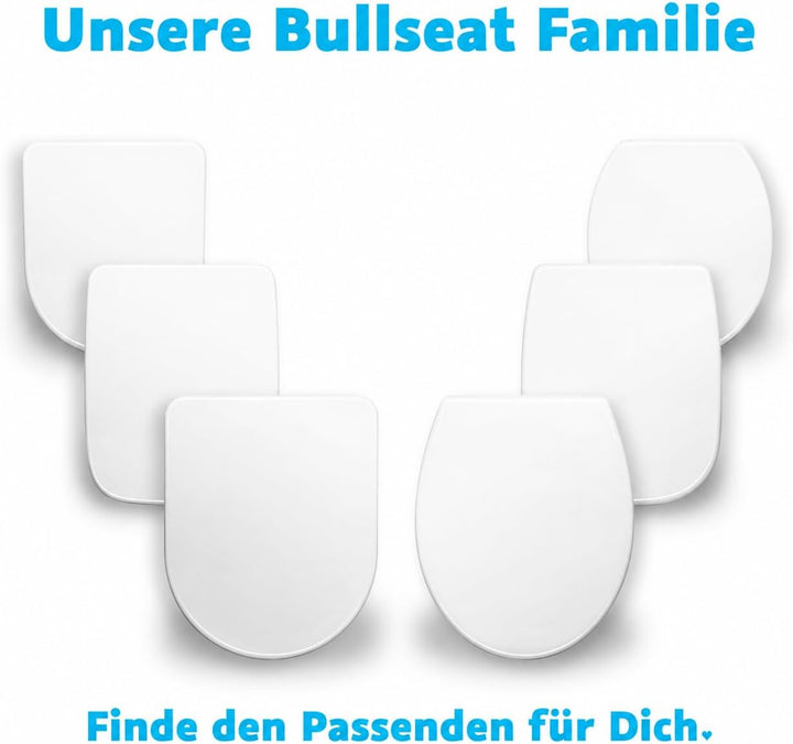 Bullseat WC Sitz passgenau für Duravit Vero | Softclose Absenkautomatik | abnehmbar | Edelstahlbefes