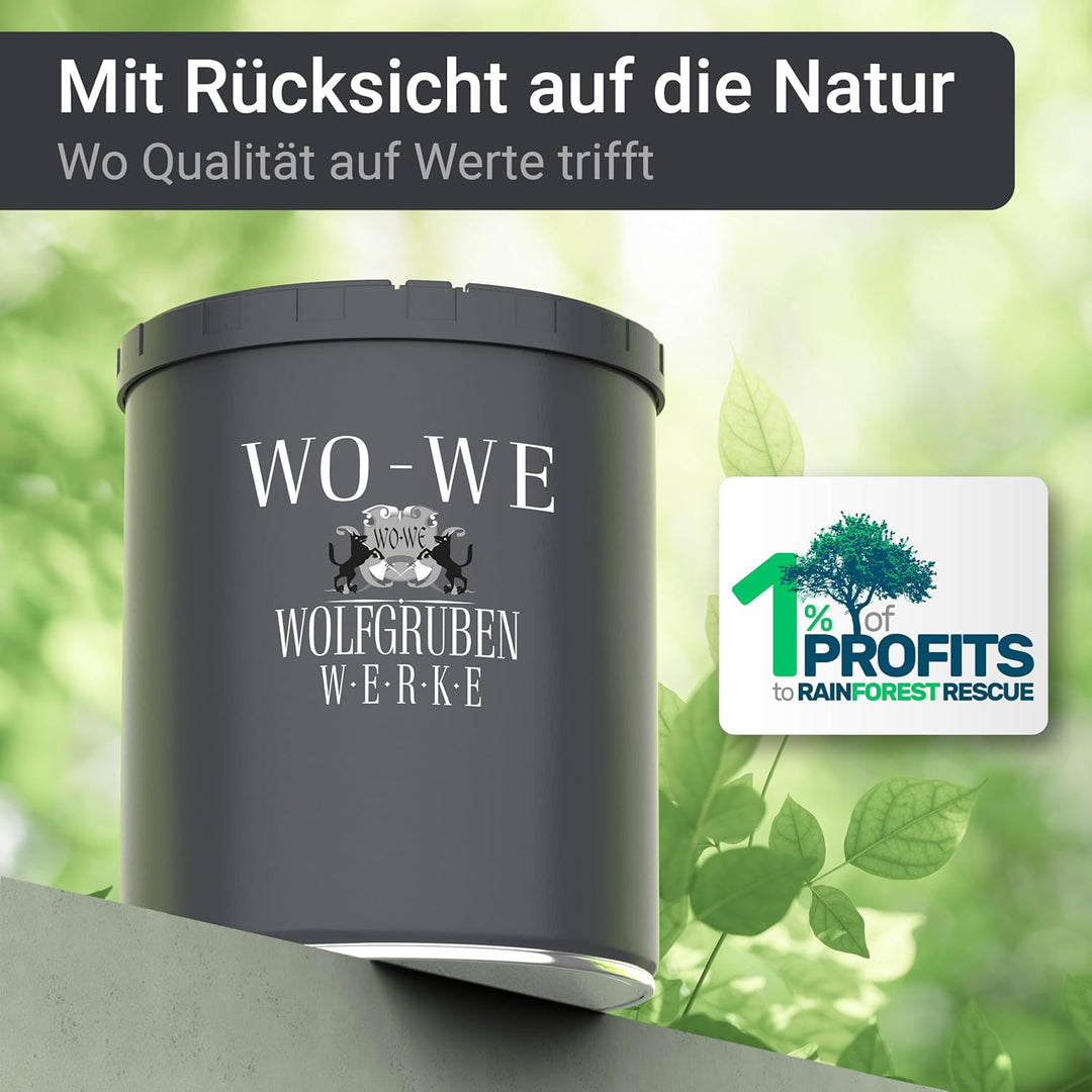 WO-WE Metallschutzlack 4in1 Metalllack Metallfarbe Metallschutzfarbe W908 Schwarz - 750ml Schwarz 75