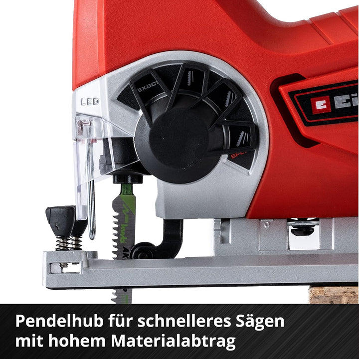 Einhell Akku-Stichsäge TE-JS 18 Li Power X-Change (Li-Ion, 18 V, max. 80 mm Schnitttiefe, 4-Stufen P