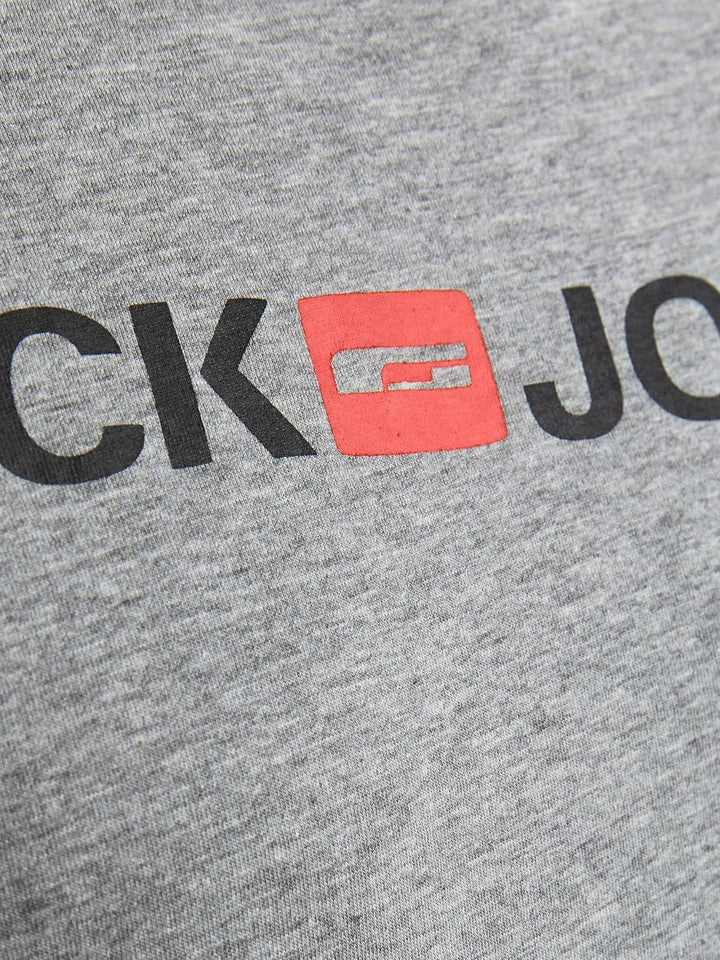 JACK &amp; JONES Herren T-Shirt 3er Pack – Baumwolle, Rundhals, Kurzarm, mit Print – Bequeme Freizeitshi