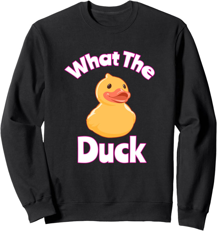 Lustige Enten Geschenk Gummi Was die Ente Und Entlein Sweatshirt