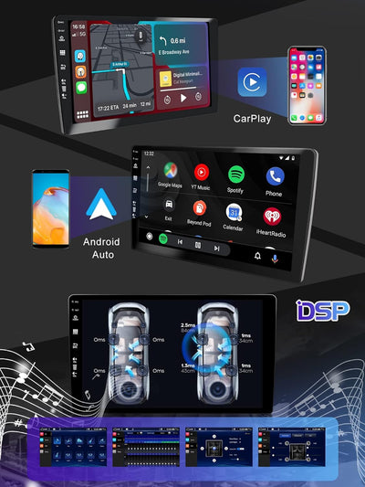 6G+128G 2 Din Android 12 Autoradio passend für Audi A4 B6 B7 S4 RS4 2000–2009 – GPS-Navigation/Carpl