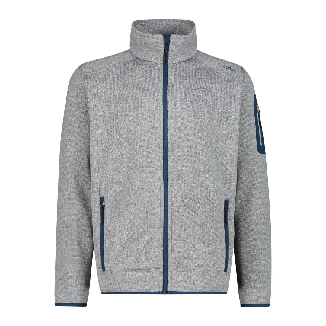 CMP Herren Jacke Fleece, 3H57557 52 20UR CEMENTO-BLUESTEEL, 52 20UR CEMENTO-BLUESTEEL