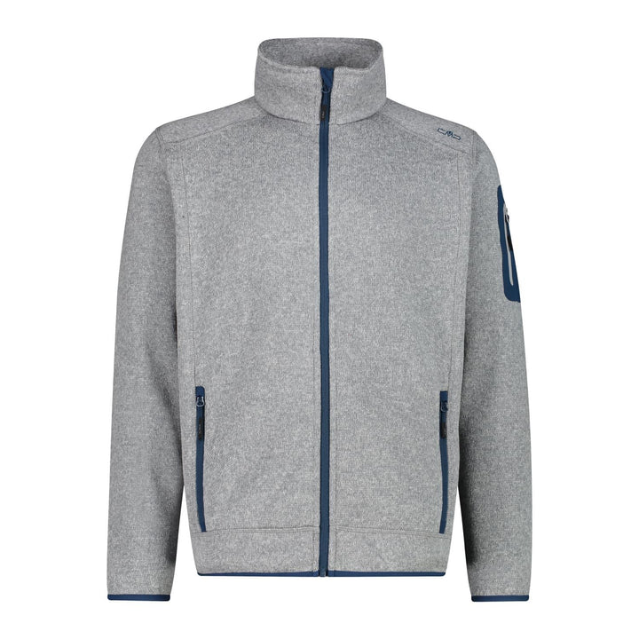 CMP Herren Jacke Fleece, 3H57557 52 20UR CEMENTO-BLUESTEEL, 52 20UR CEMENTO-BLUESTEEL