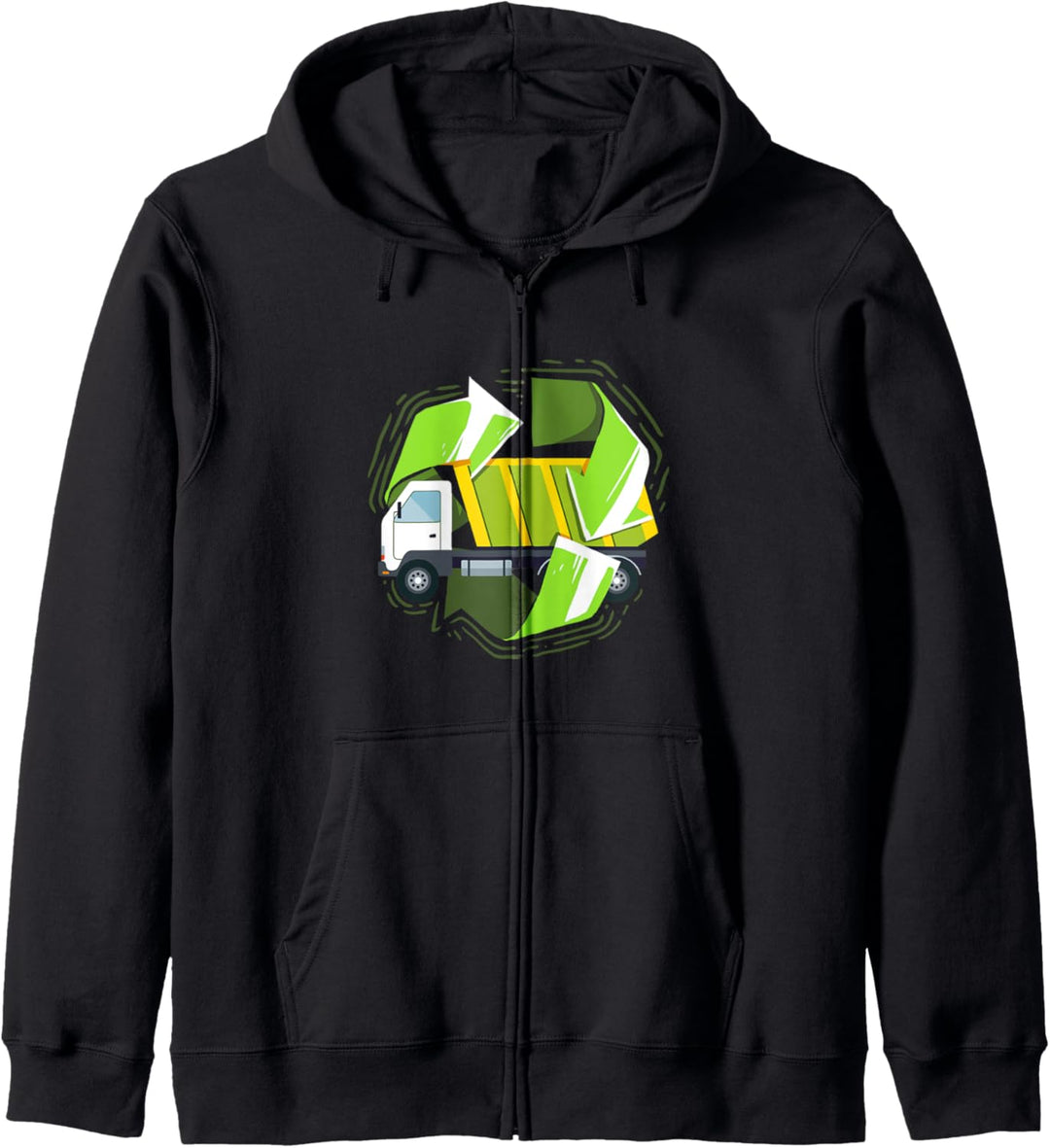 Recycling Truck Artwork für Kinder Kapuzenjacke